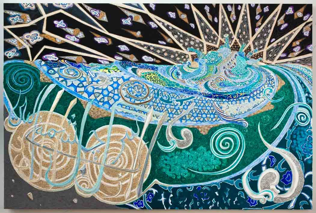 The_Water_Is_Turbid_From_Its_Source.gesso_acrylic_and_glitter_on_canvas_stretched_on_panel.60x90in.2012.FB.jpg