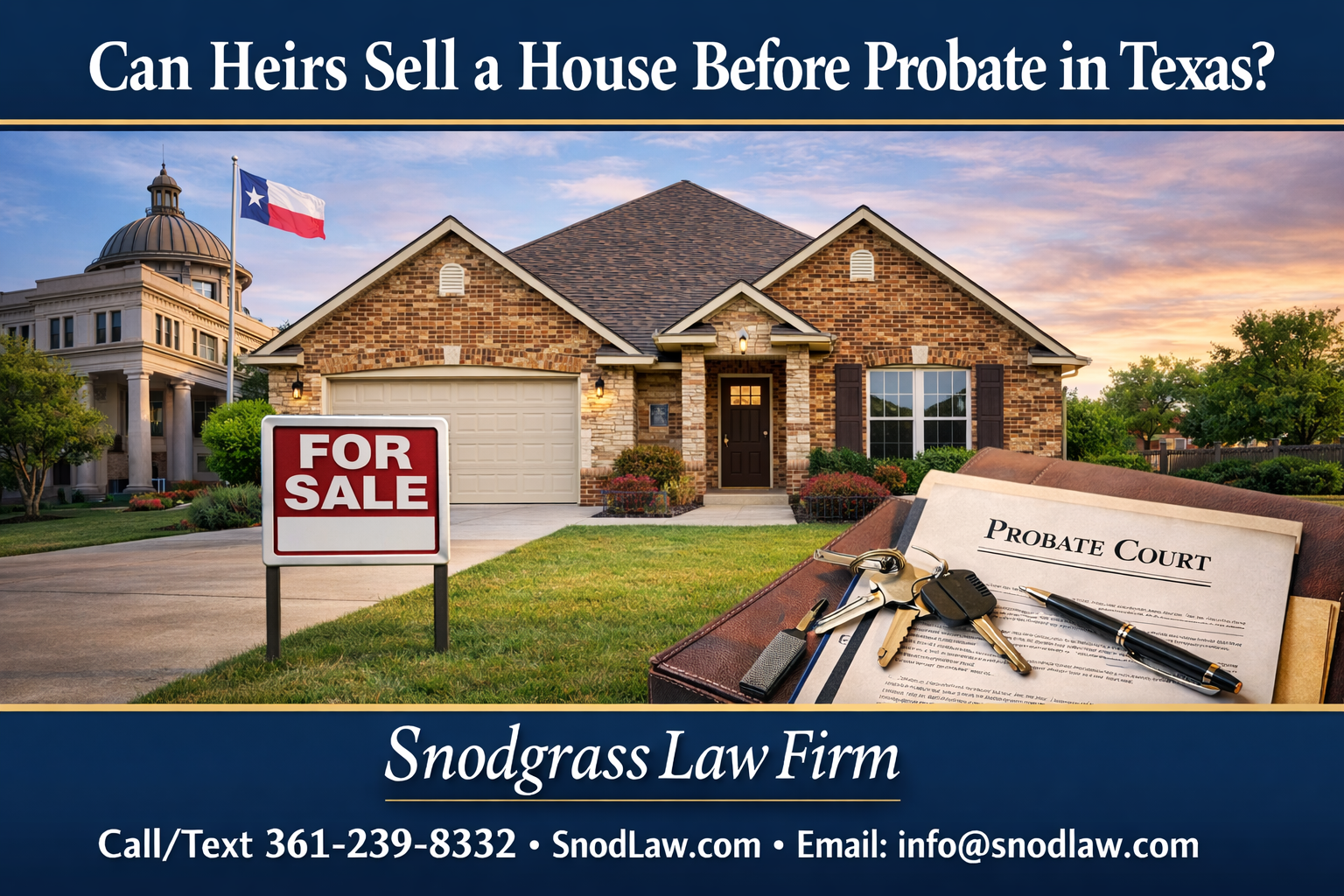 Can Heirs Sell a House Before Probate in Texas?