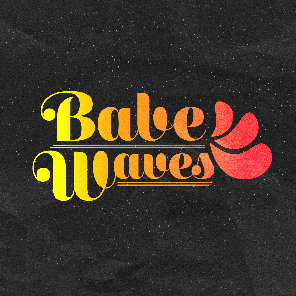  Logo for the band Babe Waves. 