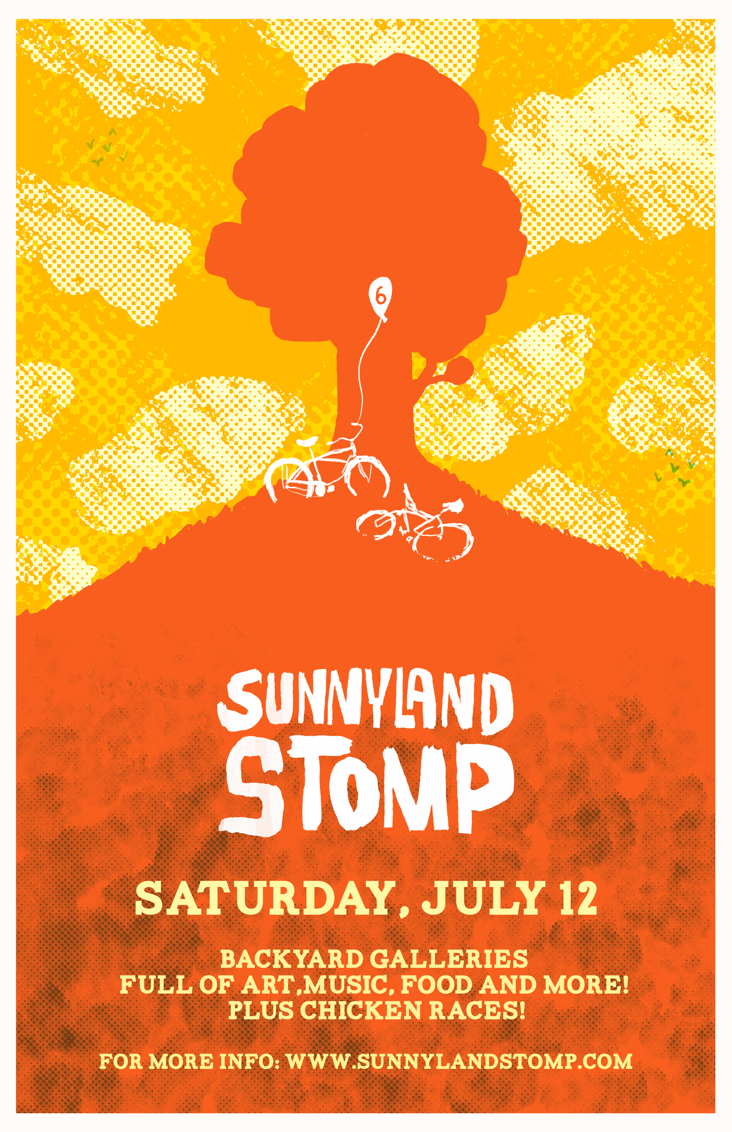  Poster design for Sunnyland Stomp Bellingham, WA 