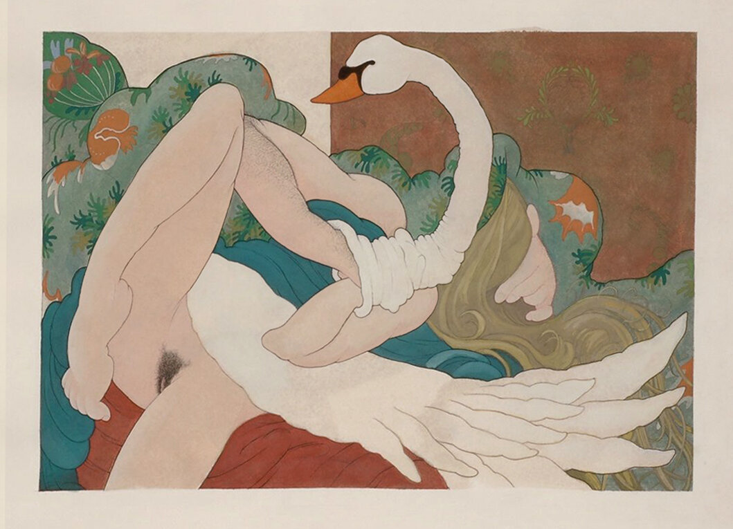 "Implied Consent 1", original gouache (sold) 