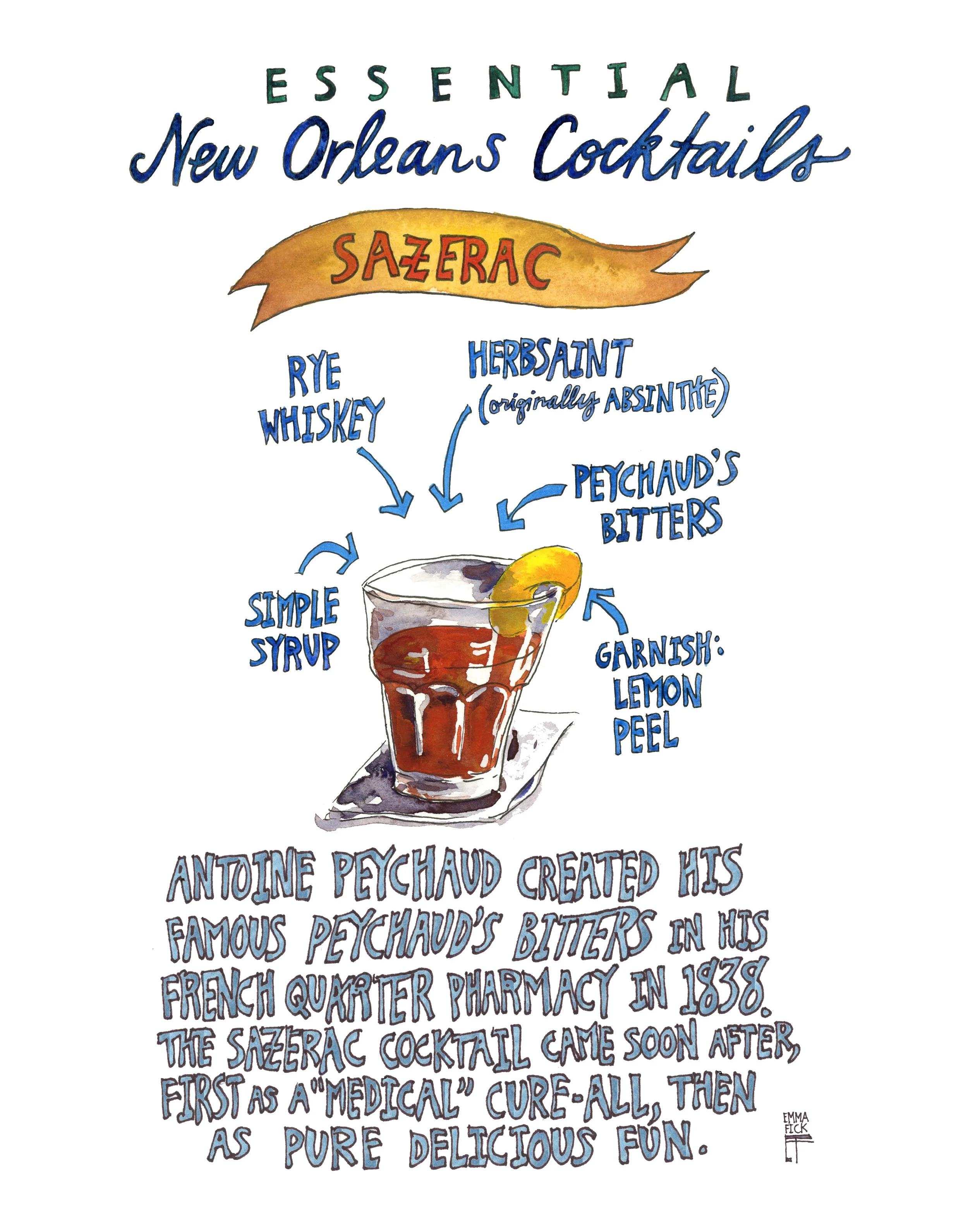 Nola Cocktails: Sazerac