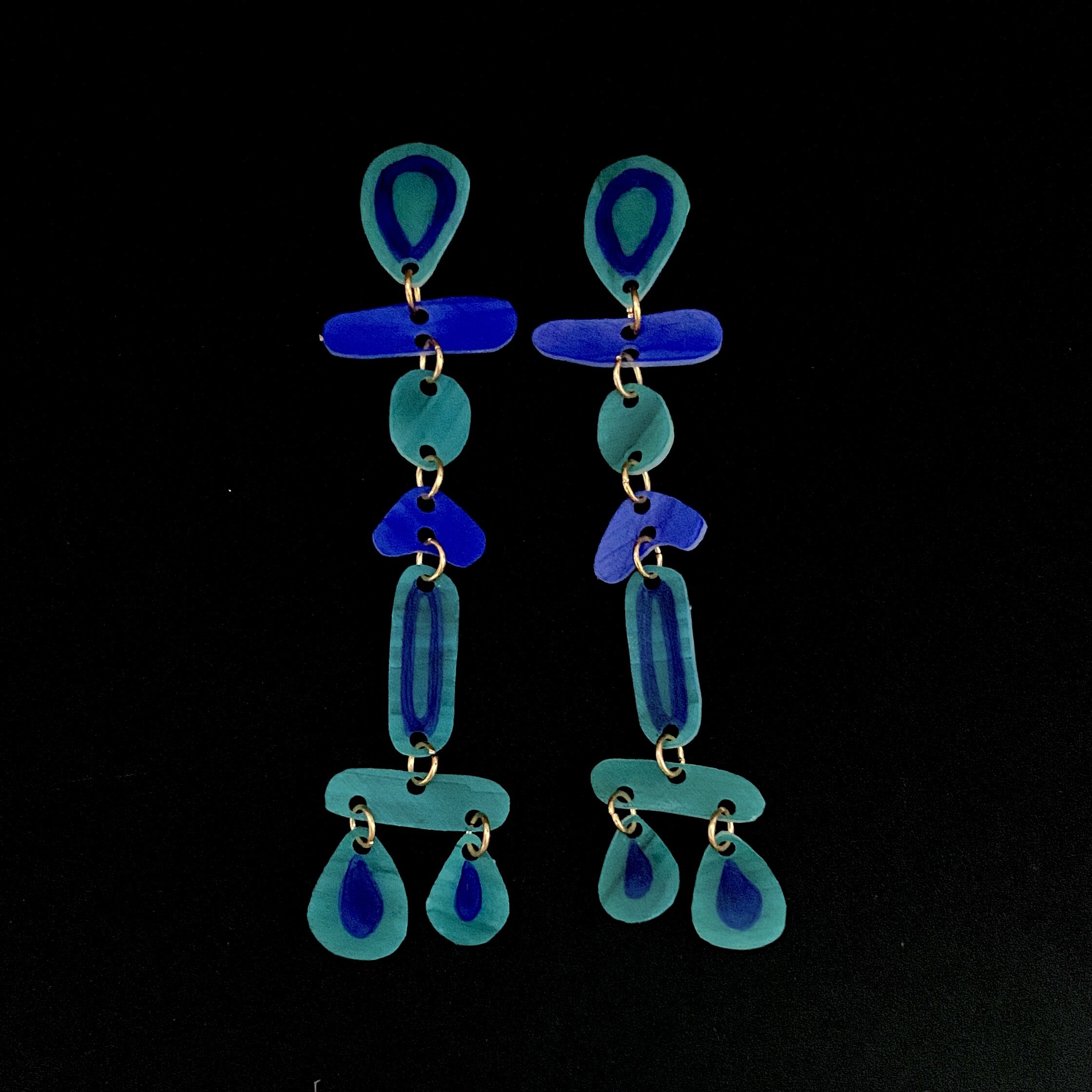 Teal &amp; Cobalt Totem Drops