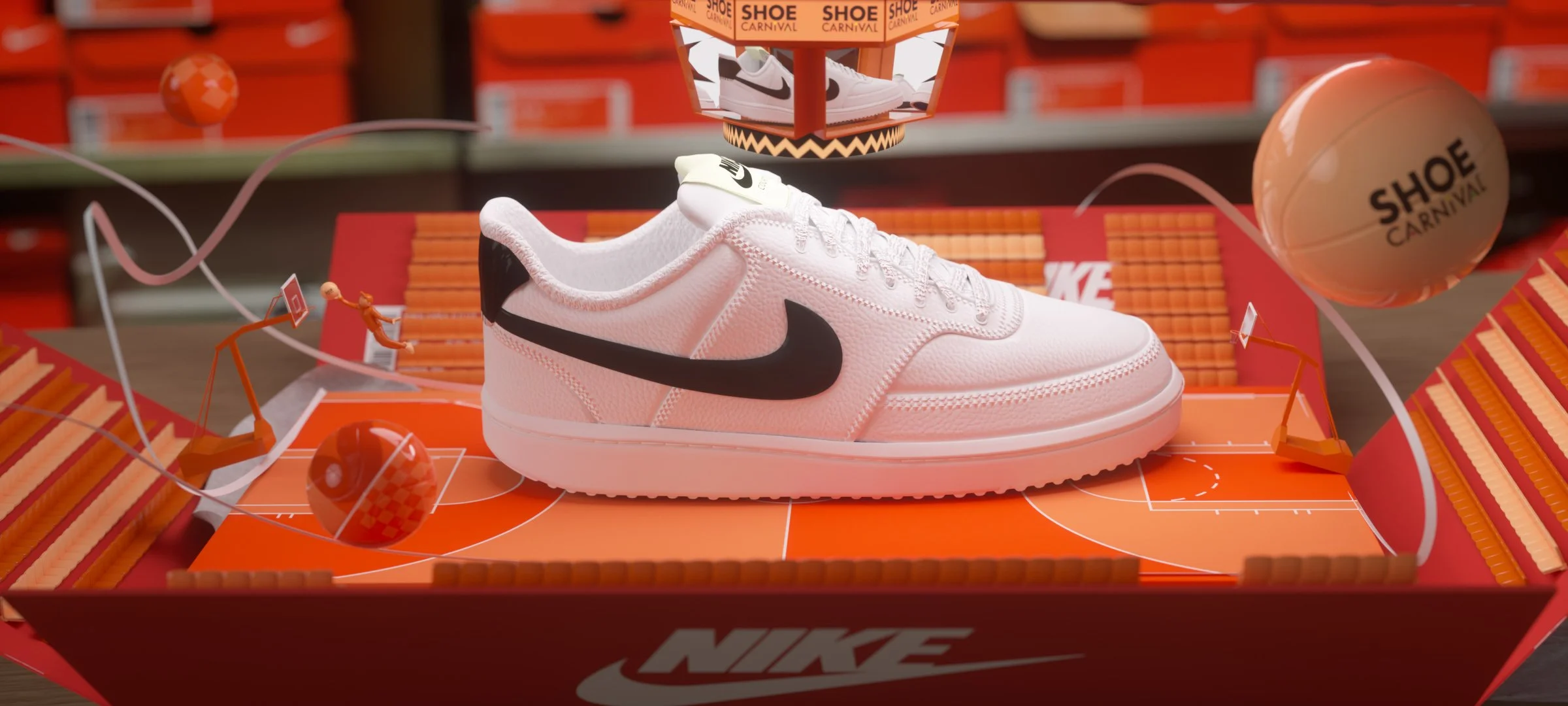 nike black air force 1 shoe carnival