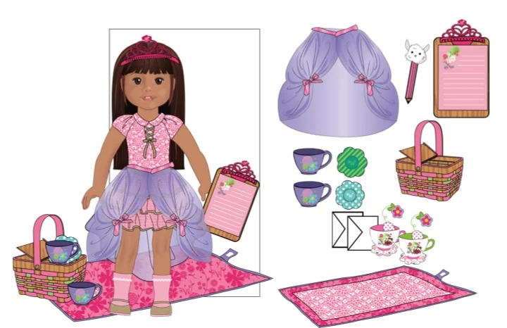 Character with Accessories Rendering
