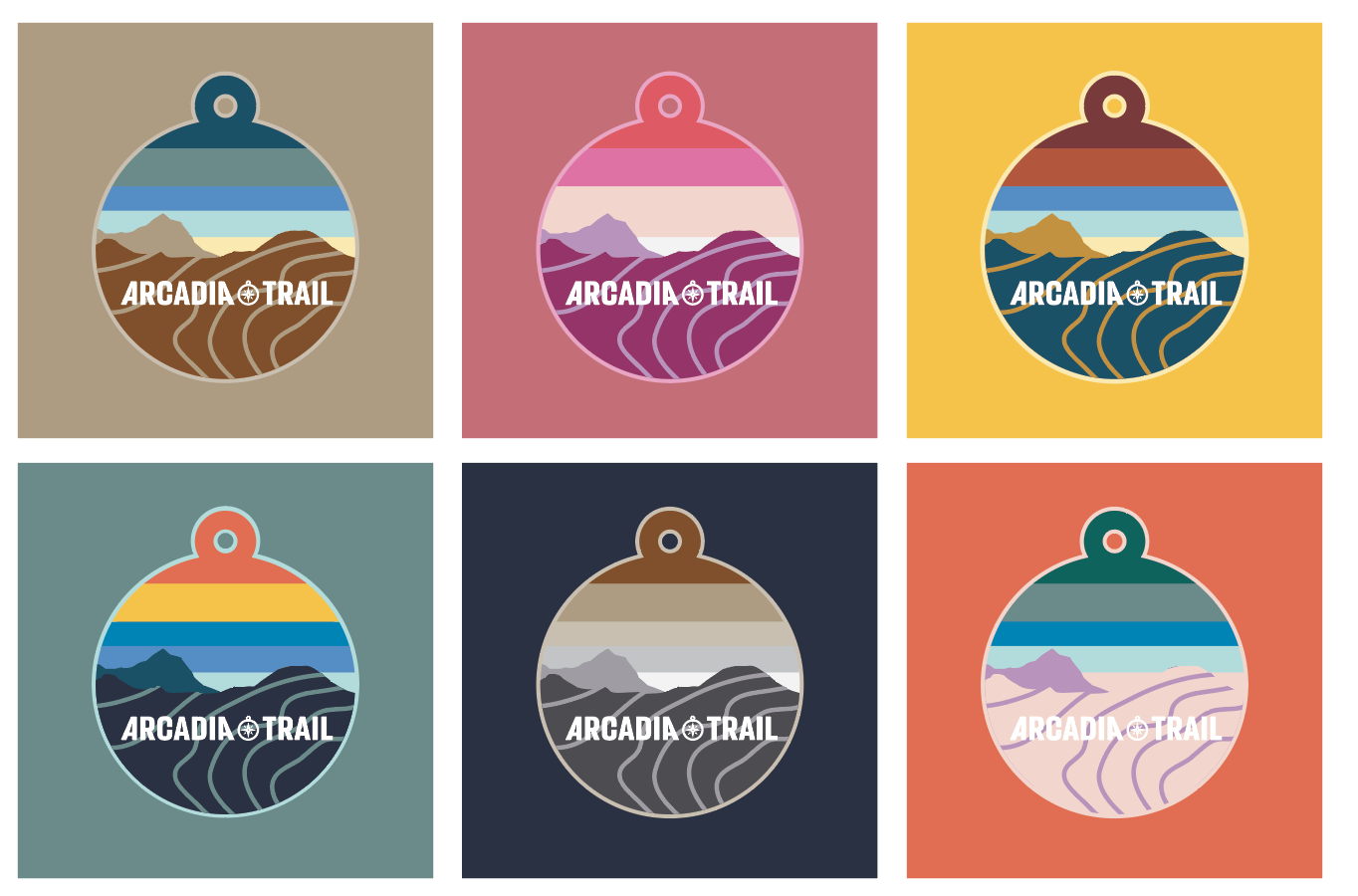  Arcadia Trail Brand Product Logo Design 