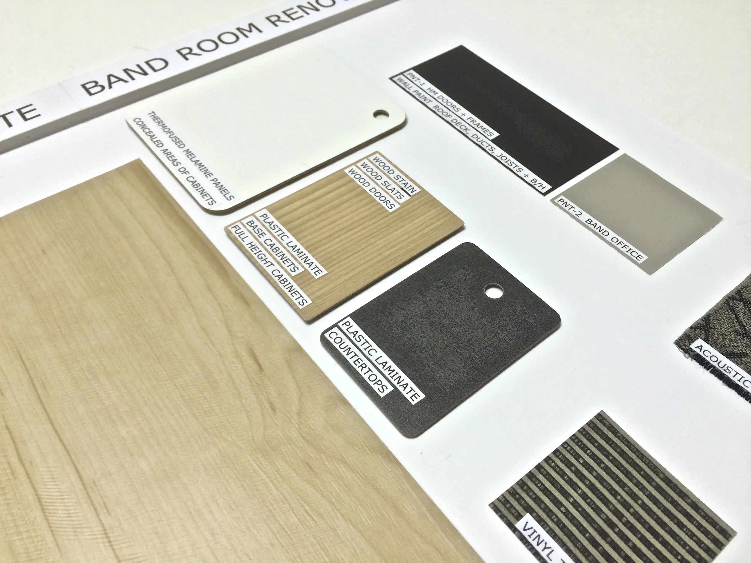  approved color board 