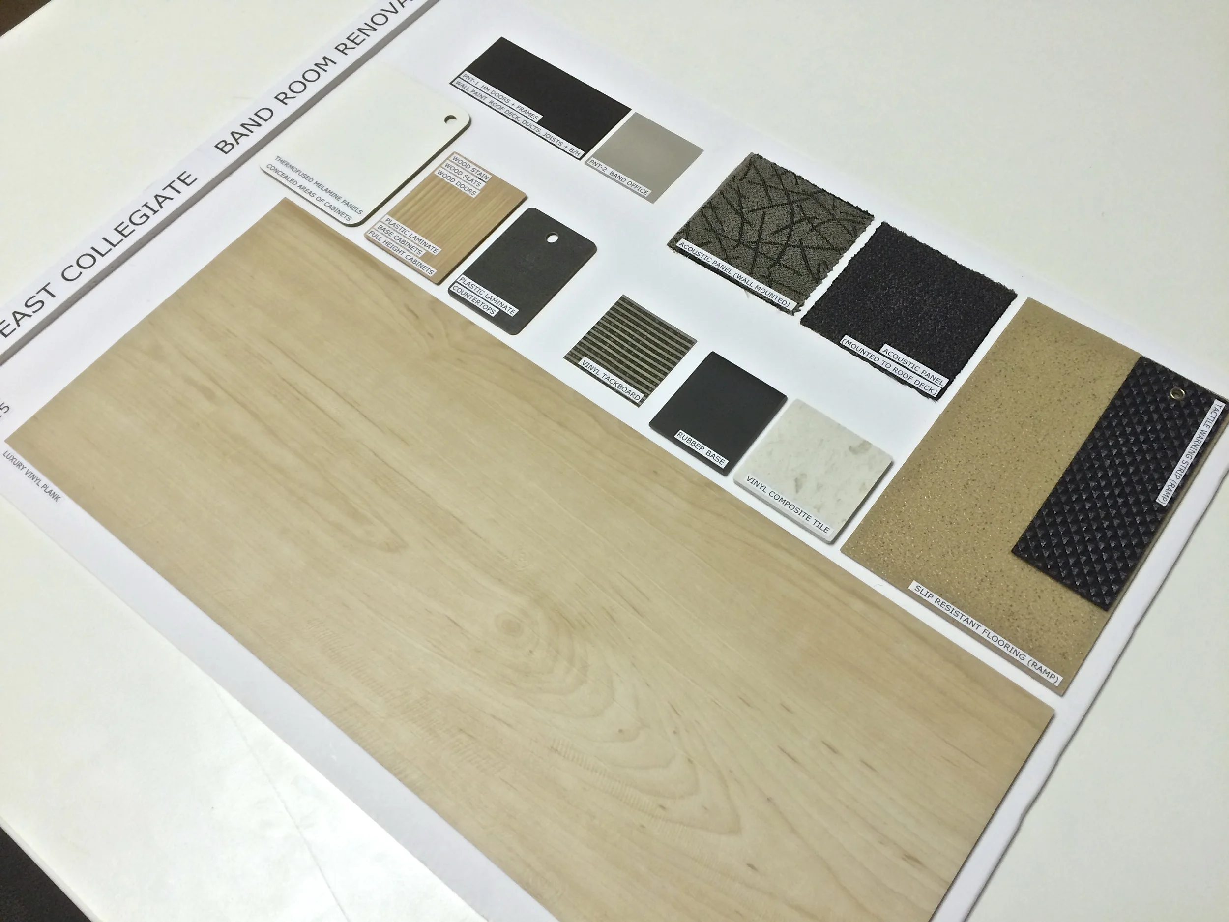  approved color board 