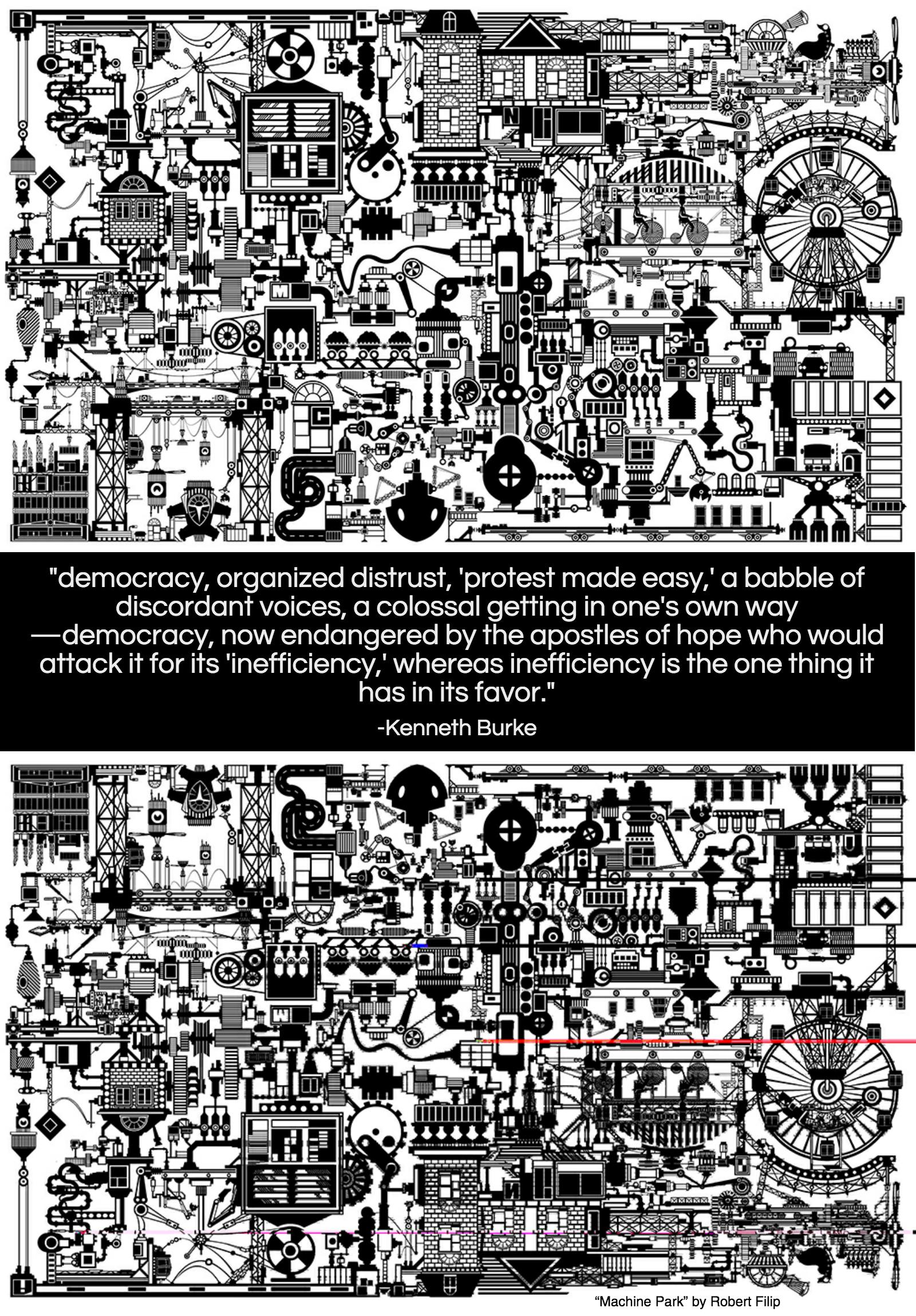 Thinker Thought Poster: Democracy