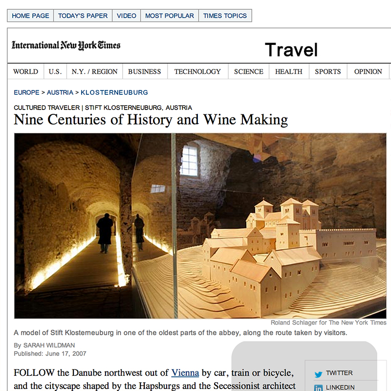 Nine Centuries of History and Wine Making