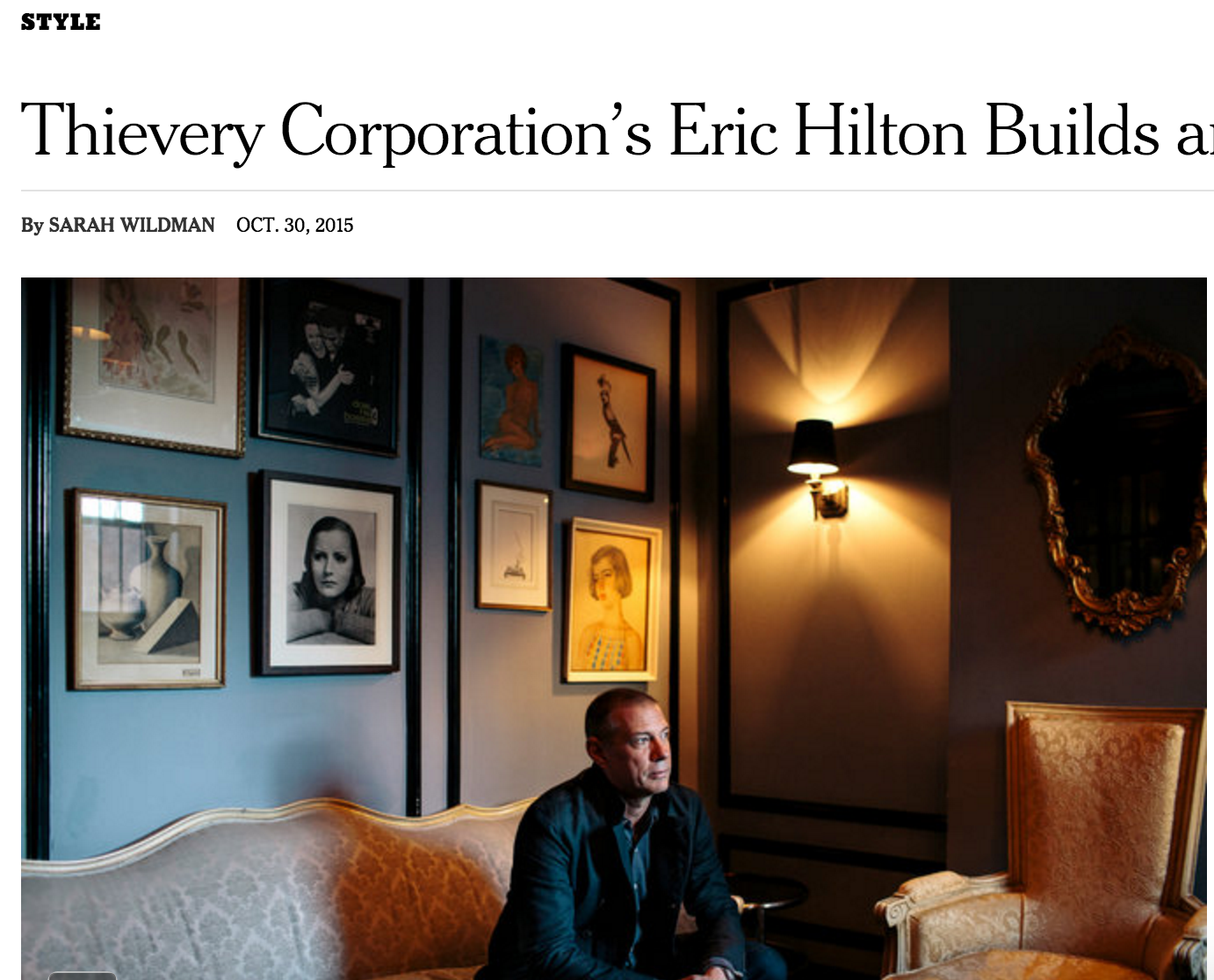 Eric Hilton DC Nightlife in NYT
