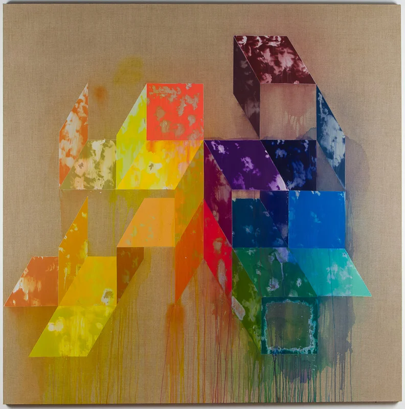 Sequential Mathematics 2014 acrylic on linen 66" x 66"