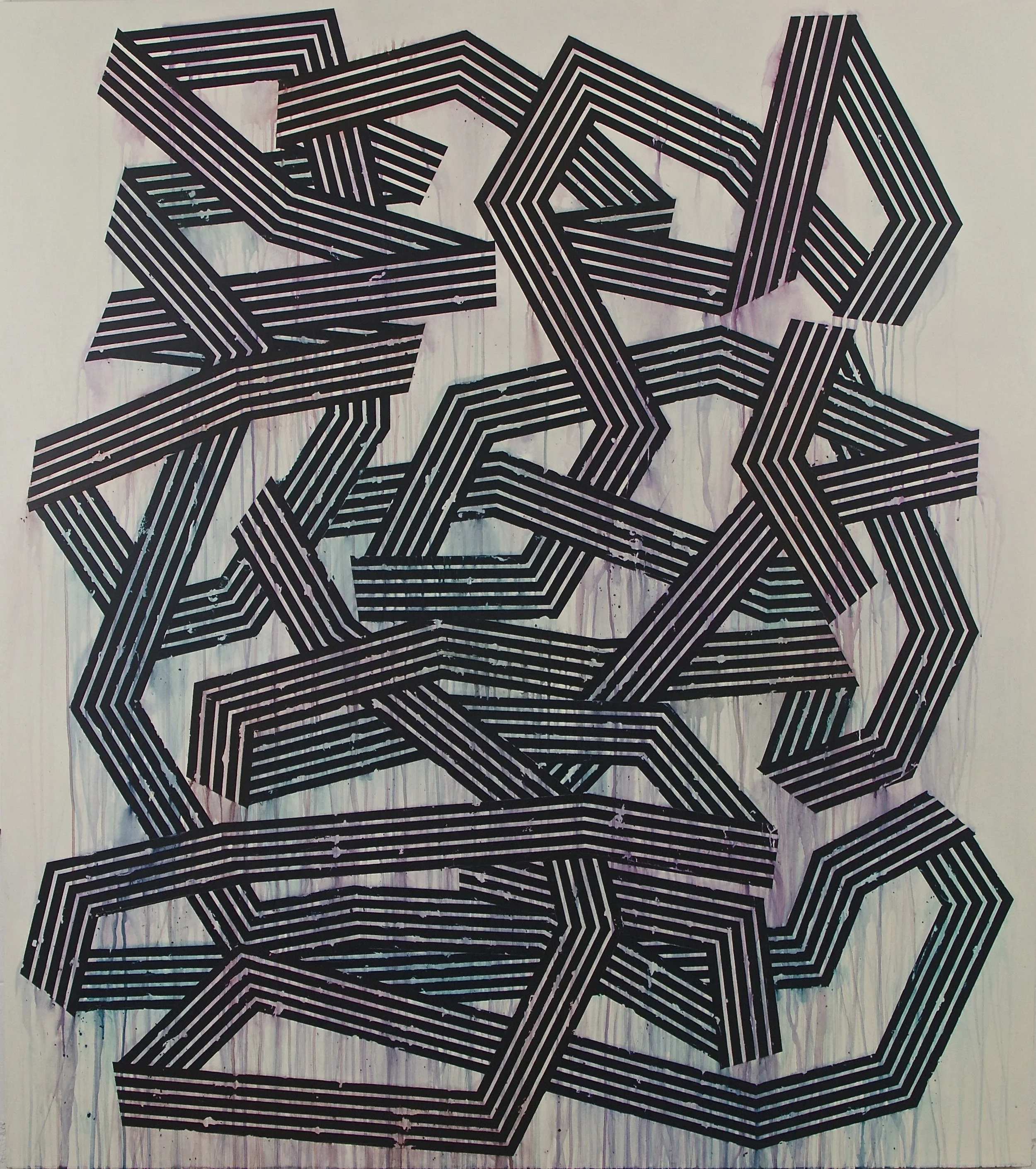 Paths, 2017 60x50 acrylic on canvas over panel