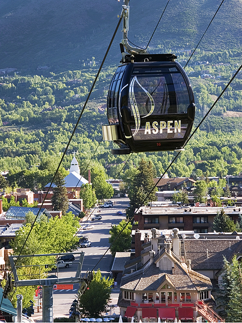  Downtown Aspen Colorado on a typical summer morning.  Photo credit: City of Aspen  