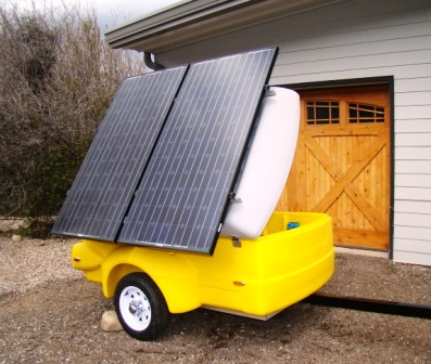  Sunny the Solar Roller. Sunny is the City of Aspen’s portable solar PV system designed to power portions of local special events.  Photo credit: City of Aspen  