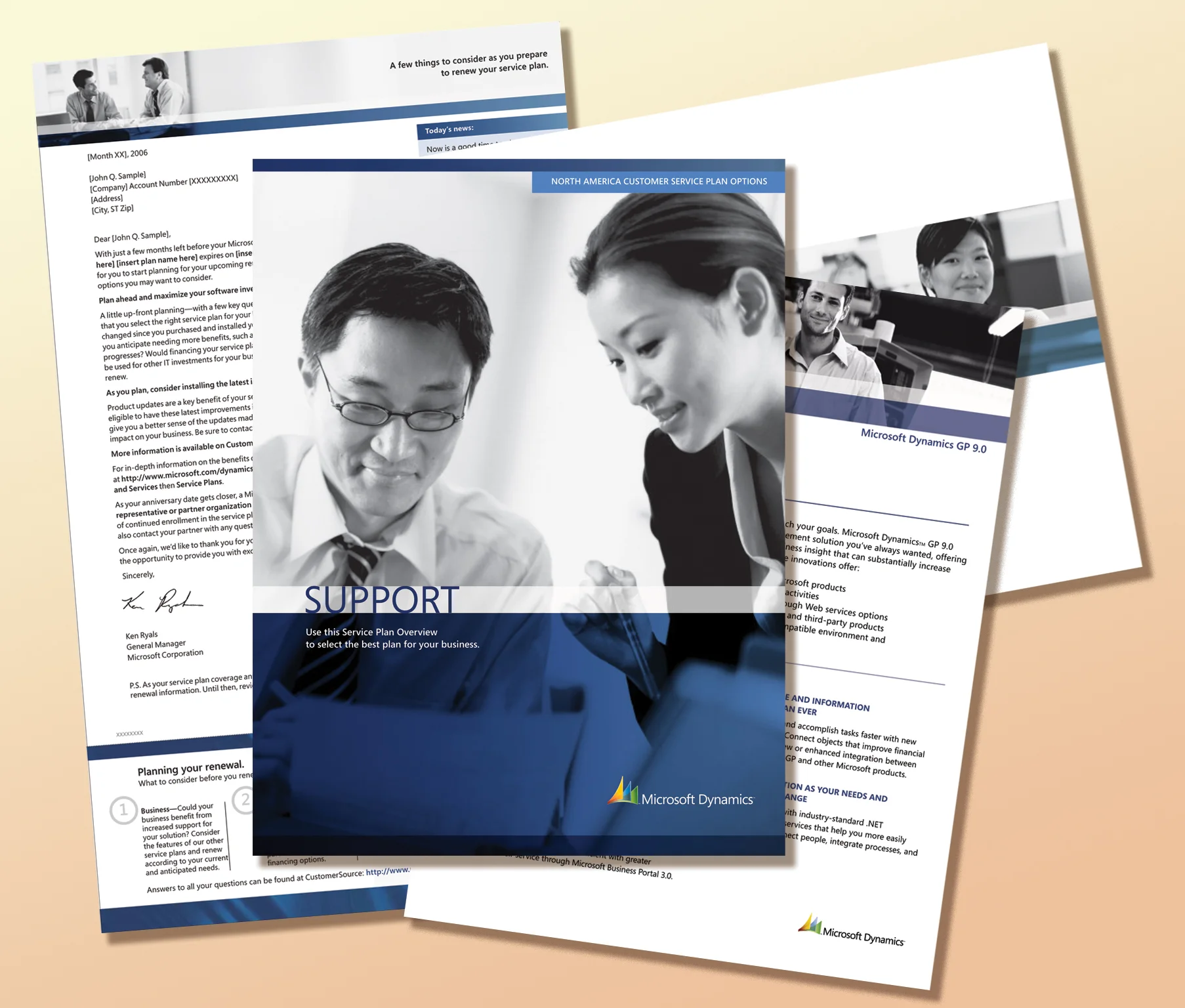 Microsoft Dynamics &nbsp;Customer Service Plan&nbsp;T-120&nbsp;2nd Year Mailing