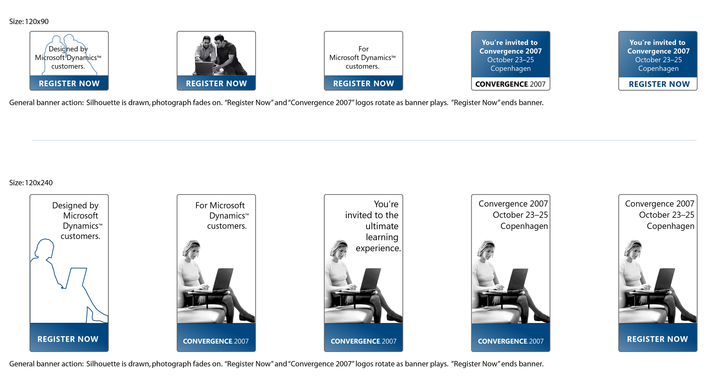 120x90, 120x240 Banner Storyboards.