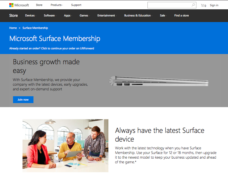 Microsoft Surface Membership