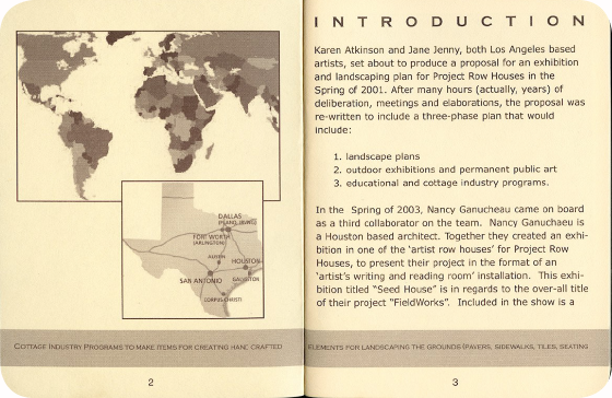 FieldWorks Field Guide, 2004, Project Row Houses, Karen Atkinson, Nancy Ganecheau, Jane Jenny. Page 3-4.