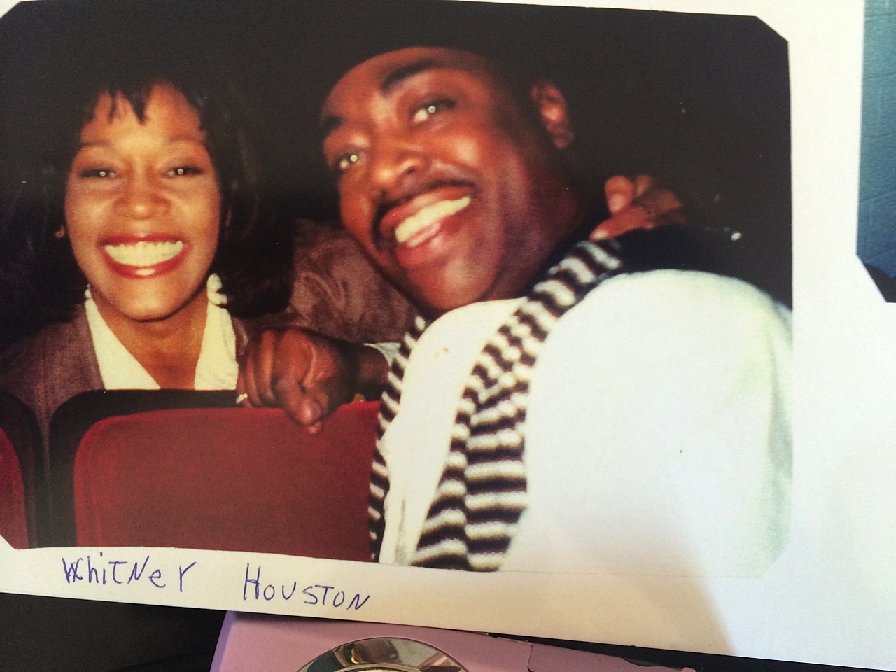 Kenn with Whitney Houston
