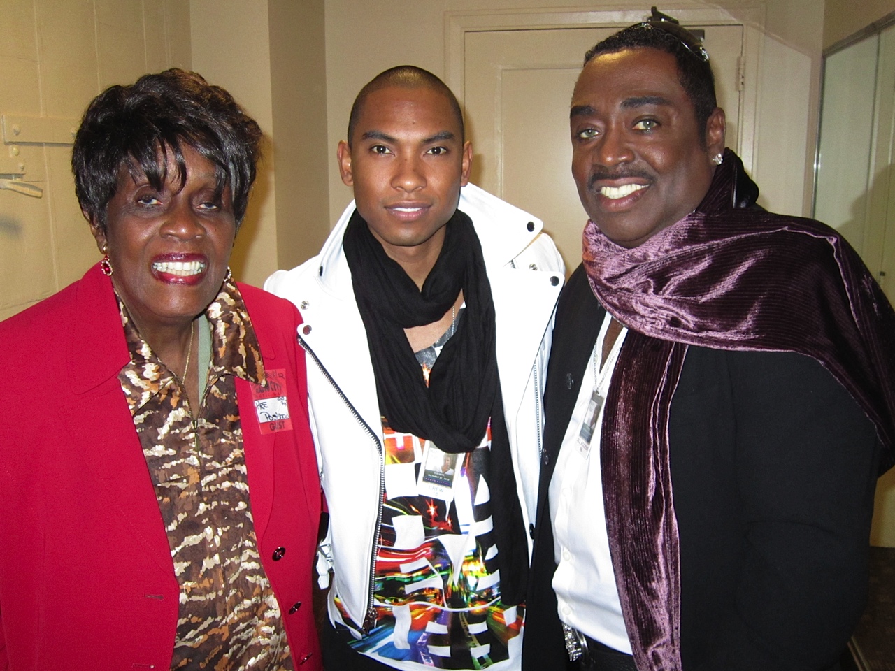 Kenn and his mother with Miguel