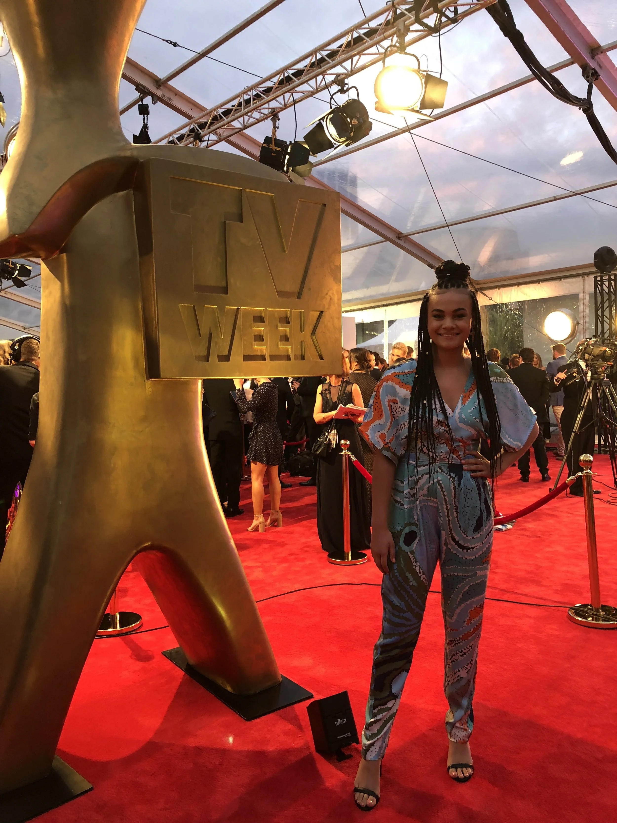 Kyliric Masella at the Logies, Photo supplied by Magpie Pictures.