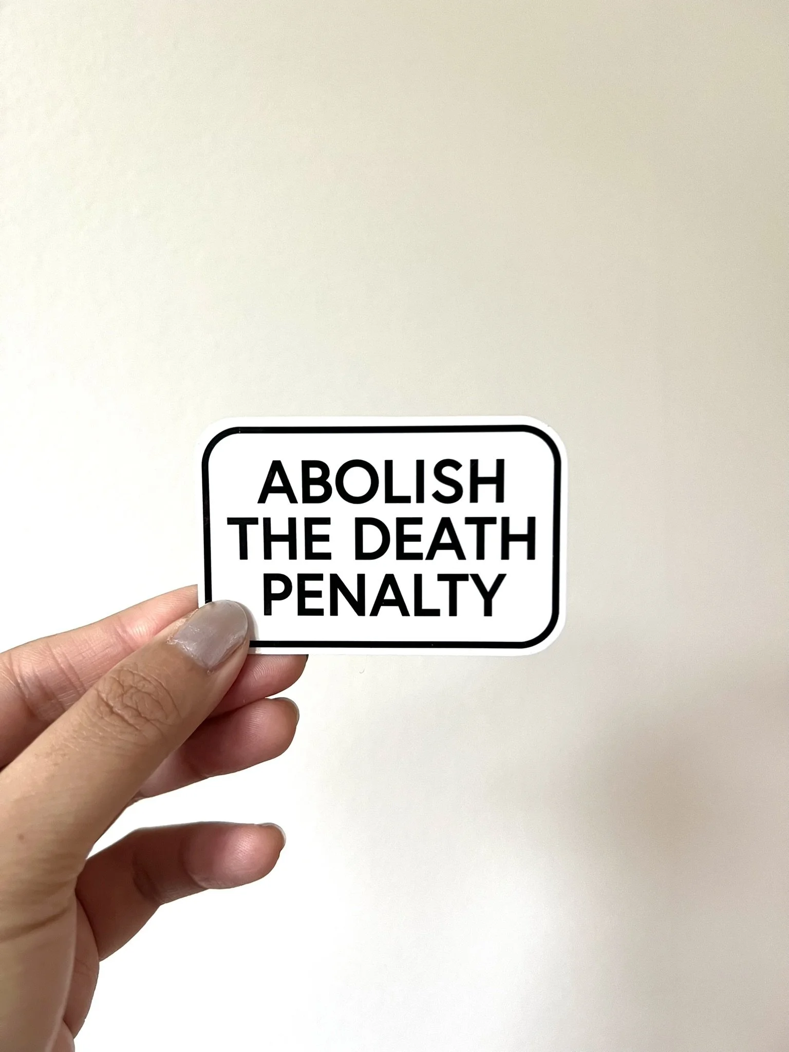 Abolish the Death Penalty Sticker