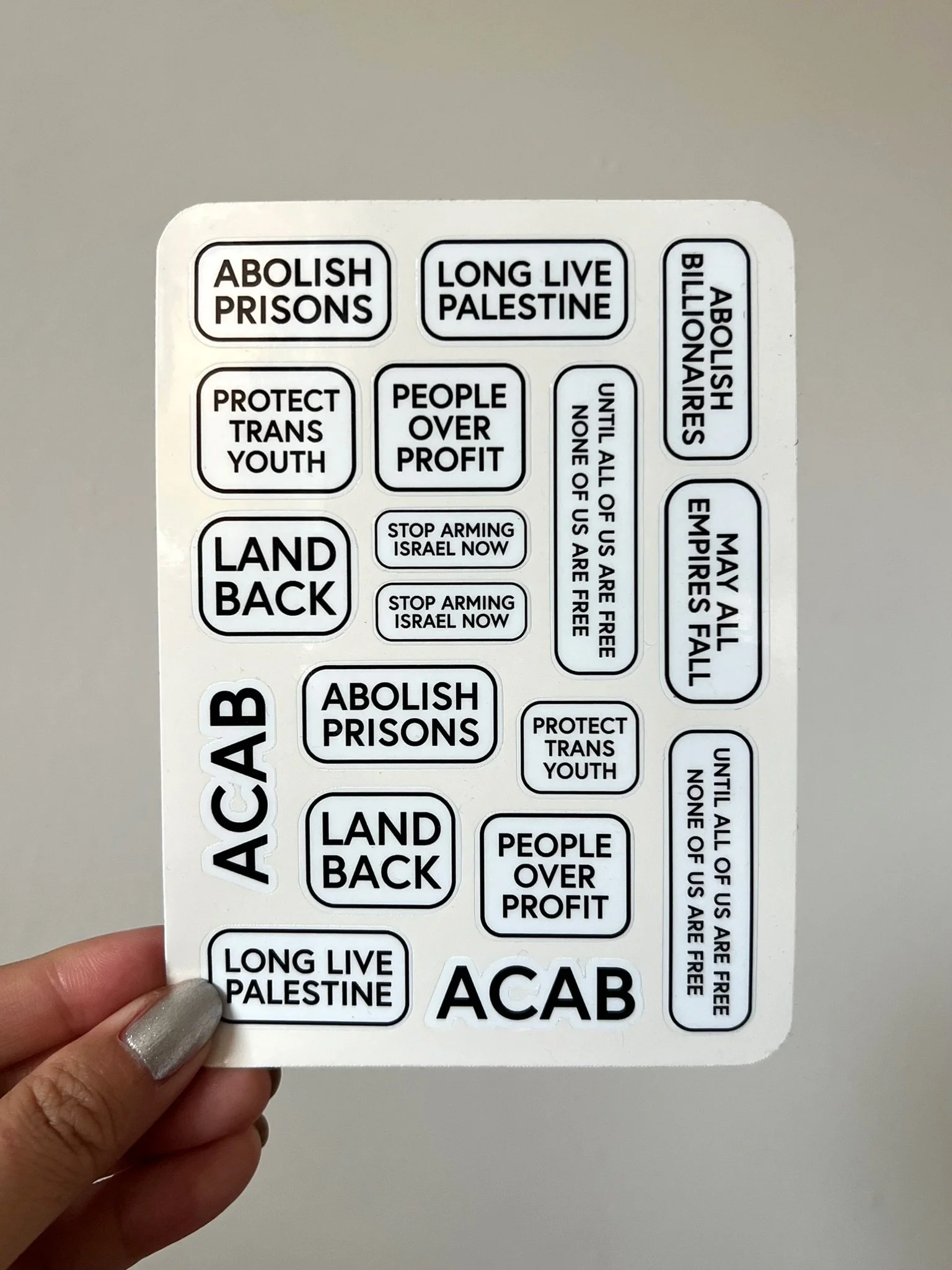 Liberate Sticker Sheet