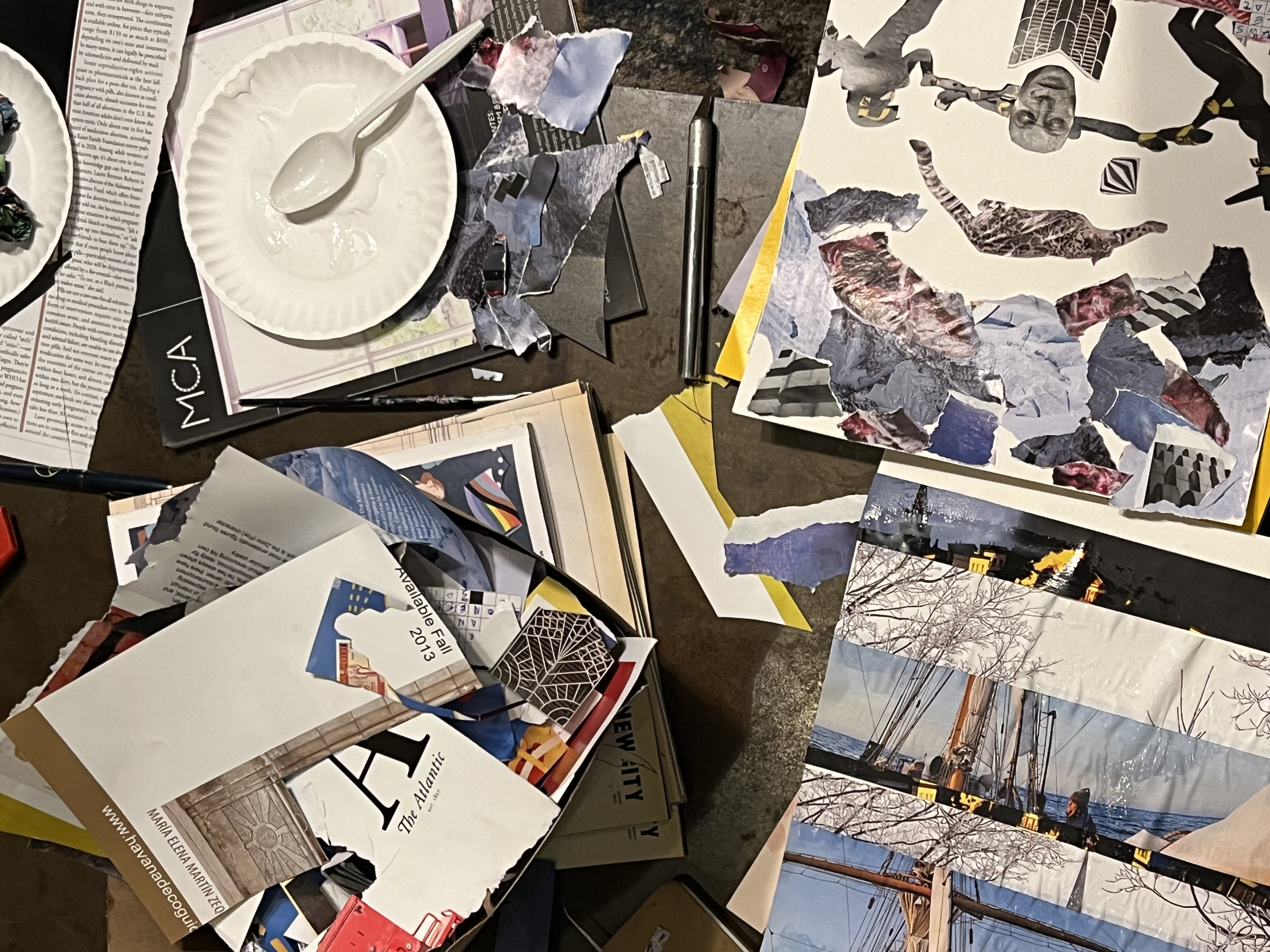 August 7, 2023 / Meditative Collage Workshop / Guild Row / Chicago, IL