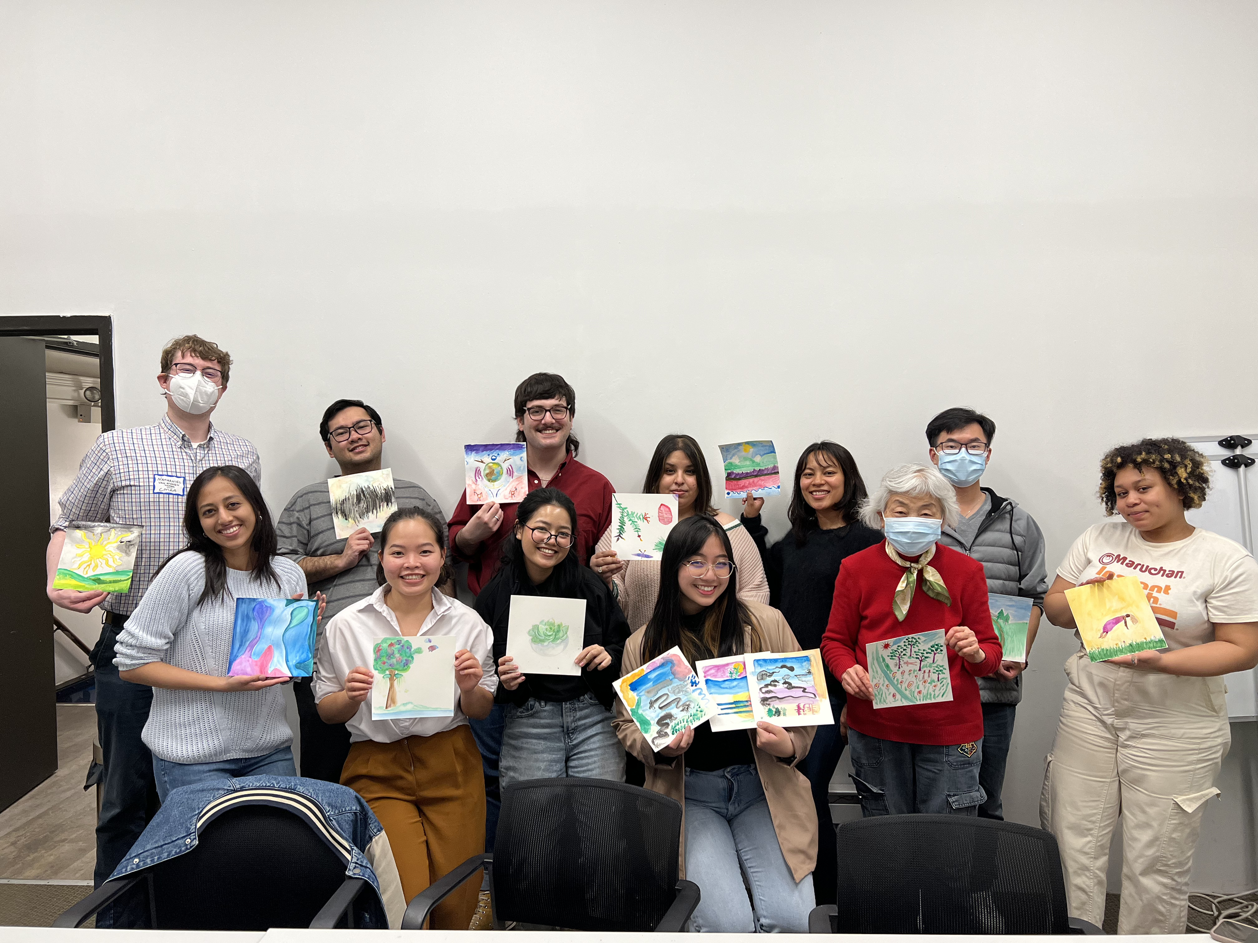 March 31, 2023 / Meditative Watercolors / Chinese Mutual Aid Association / Chicago, IL