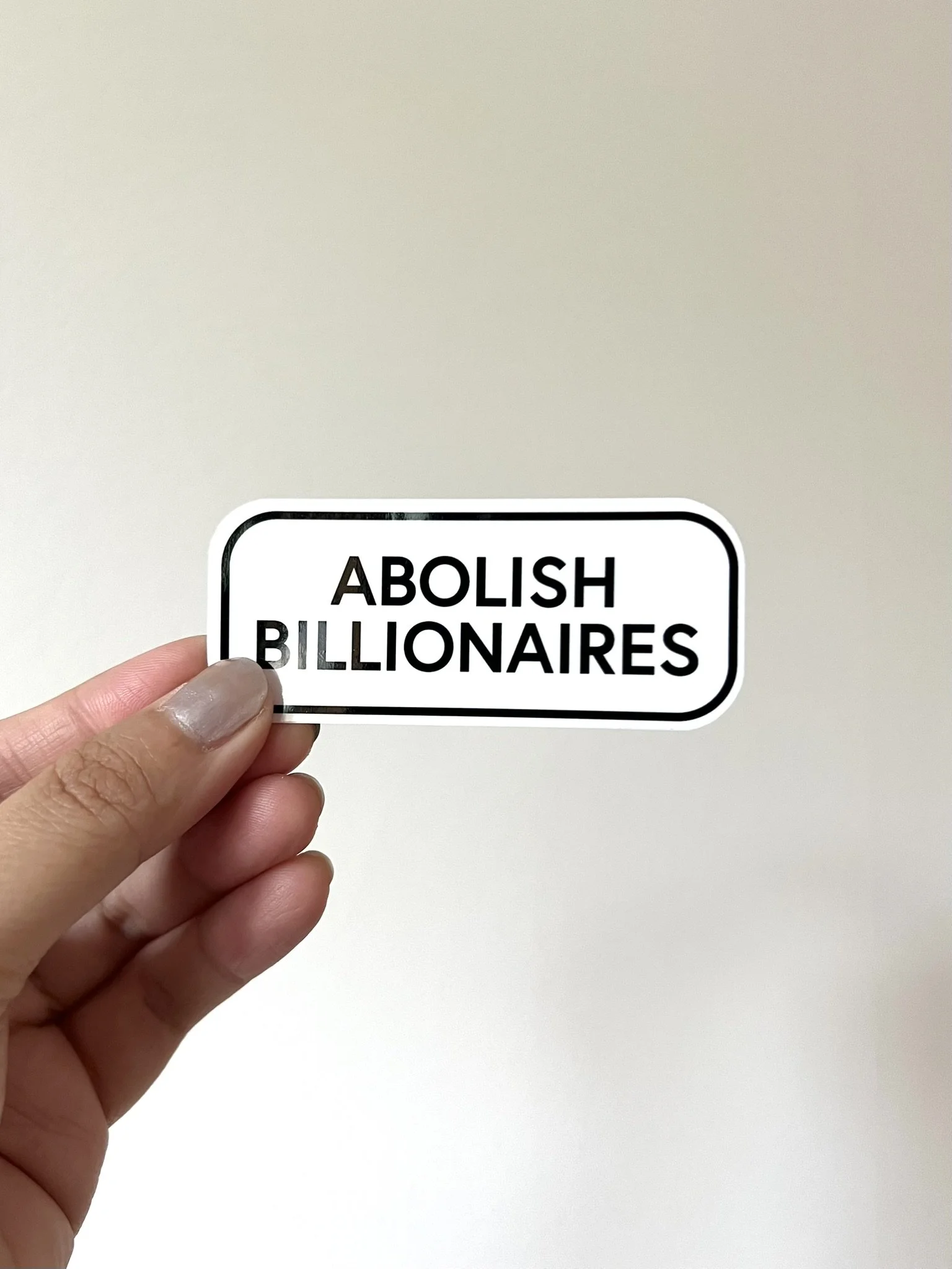 Abolish Billionaires Sticker