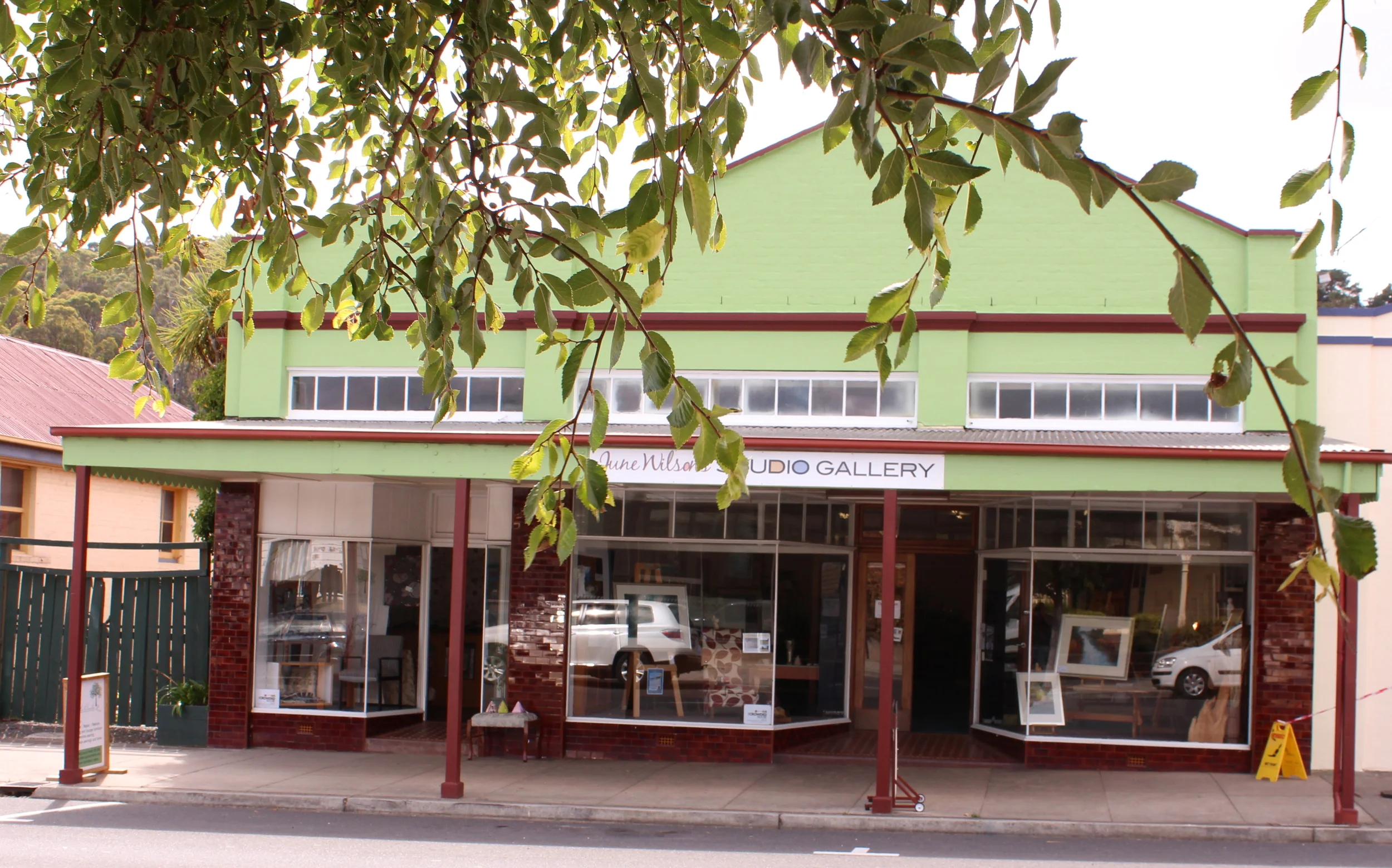 June's Studio Gallery is a part of the Crowded Lounge in Gilbert Street Latrobe.