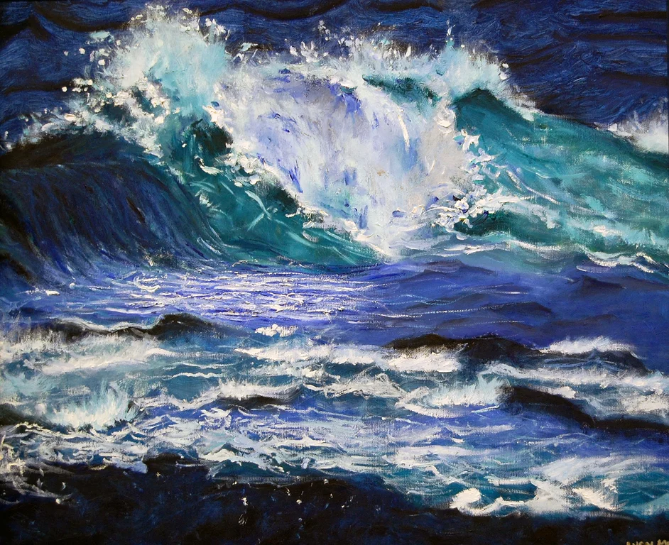 Wave Oil, 16x20