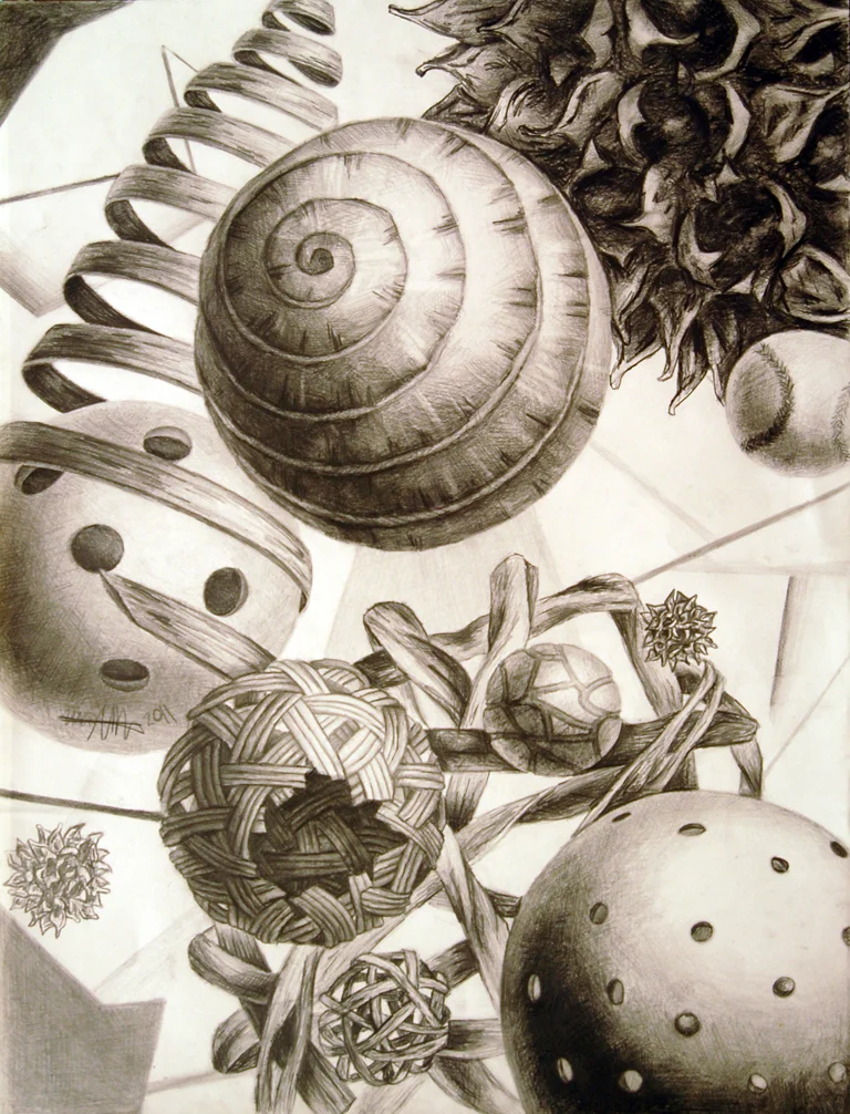 Kinetic Still Life Graphite, 18x24