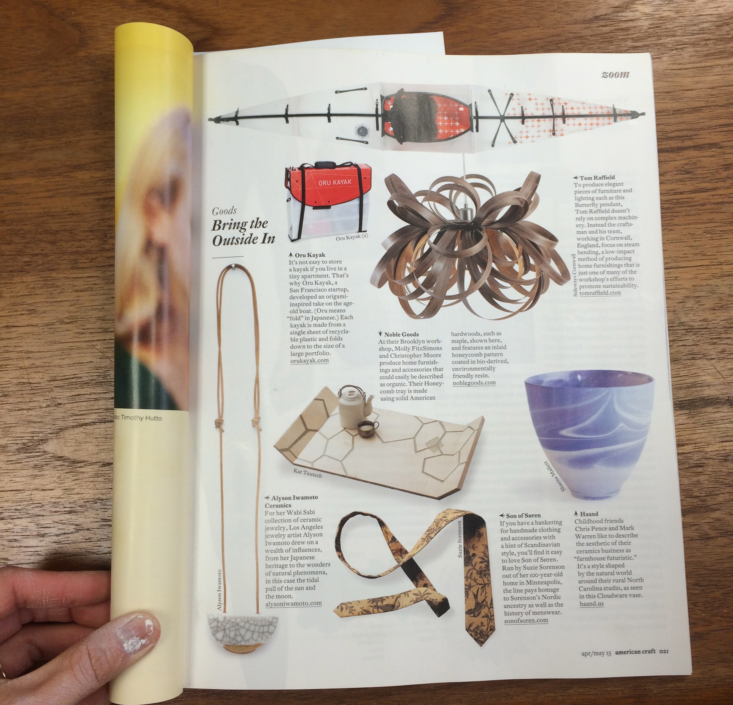 Thrilled and honored to be in the April issue of the American Craft Magazine! They have an amazing history and continue to stay contemporary and innovative.