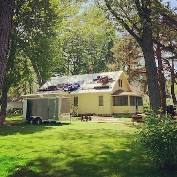 Work has officially started on the Beach House, one simple requirement, can&rsquo;t see the second floor addition from the power pole!