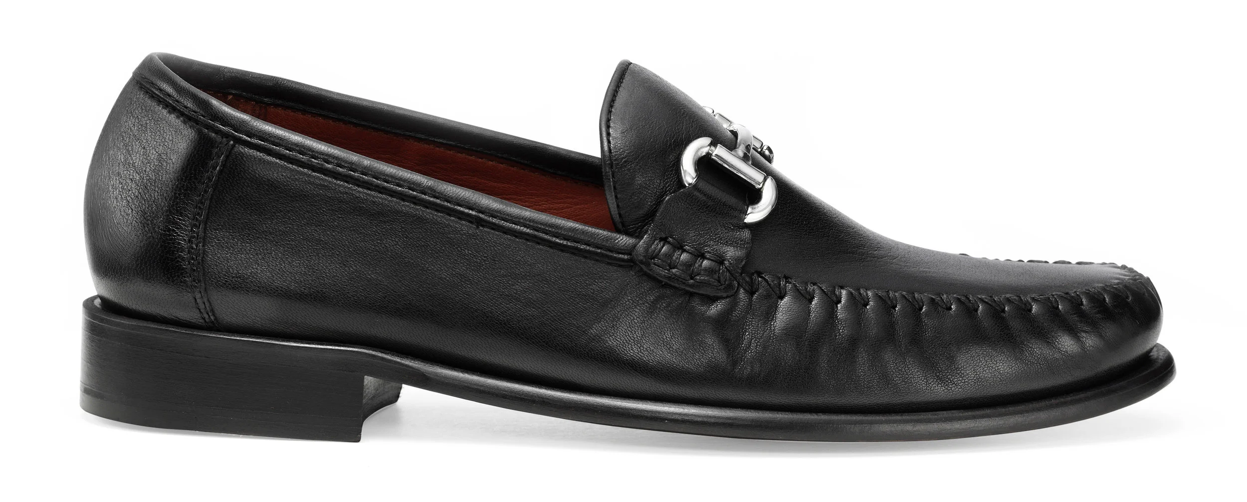 Robert Zur Leather Loafers Mens US 11M Black Bit Driving Slip On Mocs Whipstitch SvenBlack.jpg?format=2500w main image 3