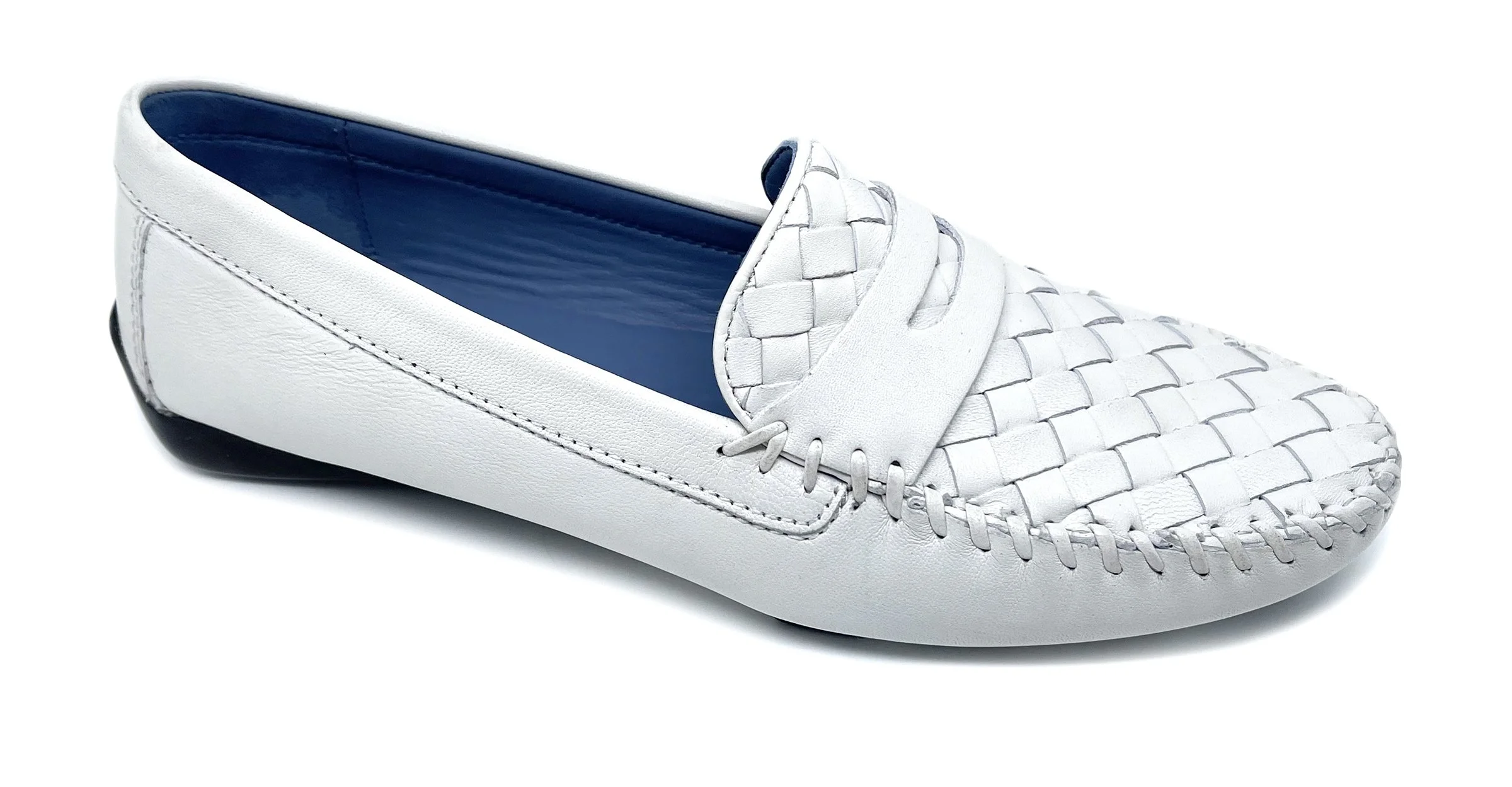 PETRA White A-Glove Leather Penny Loafer — Robert Zur display picture 1