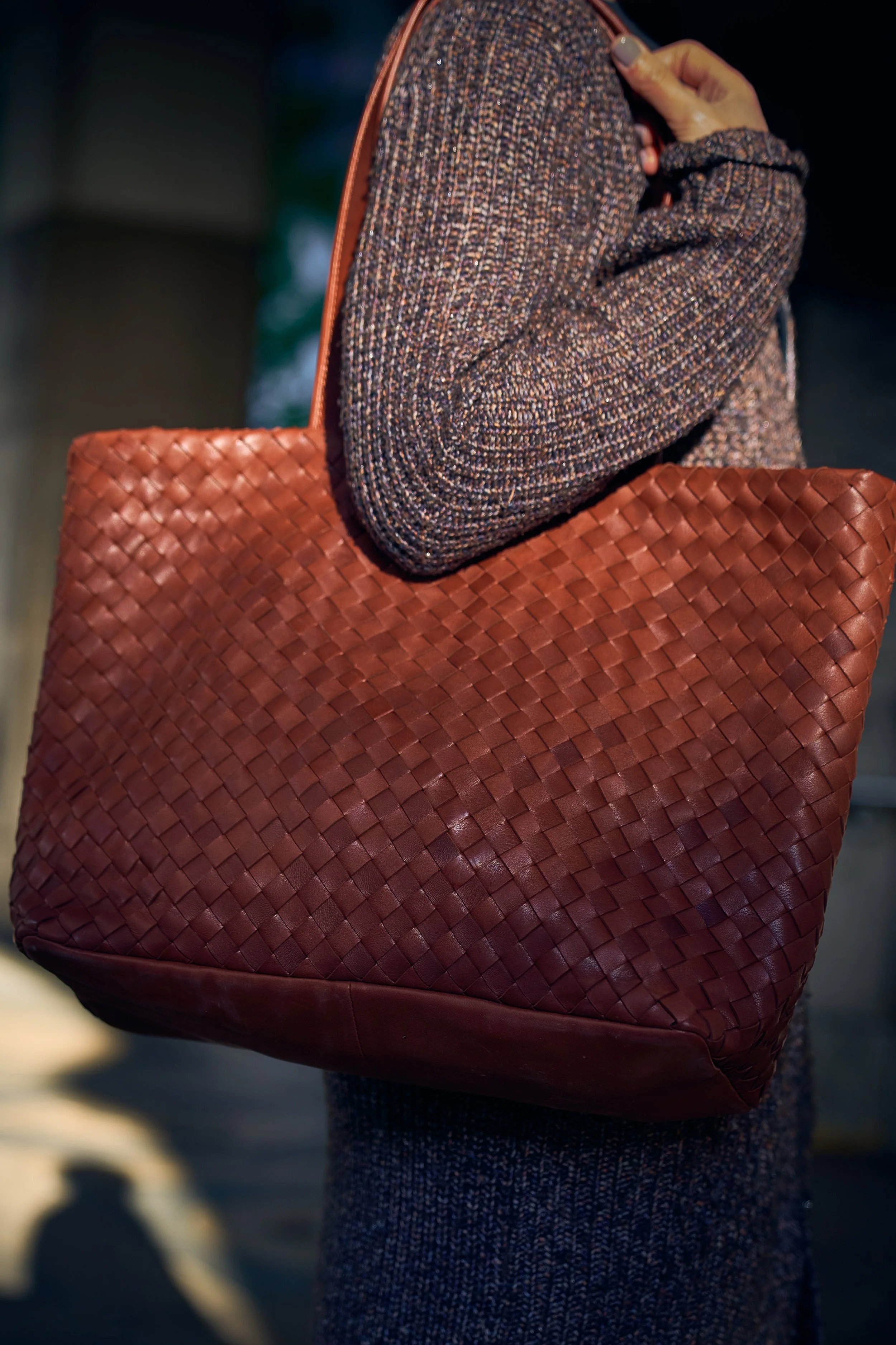 【HERVE】Rona Tote Bag HERVE CHAPELIER - OFFICIAL WEBSITE - Bags made of pebbled