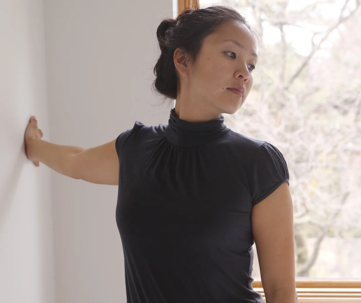 Pec and neck stretch