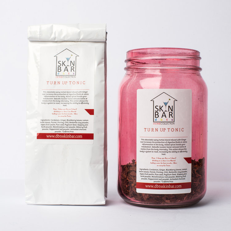 Turn Up Tonic is an Ayurveda loose leaf body detoxification herbal remedy. 