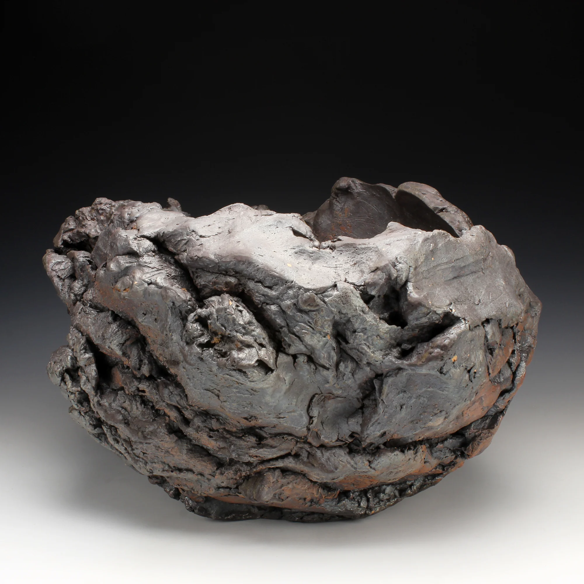 Impact Krater12" x 17" x 16"Wood fired stoneware2016
