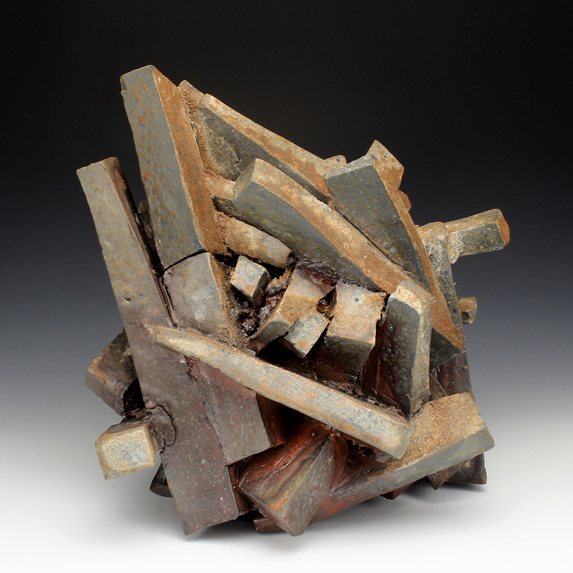 Crystal Box 12" x 9" x 11" Wood fired stoneware 2016