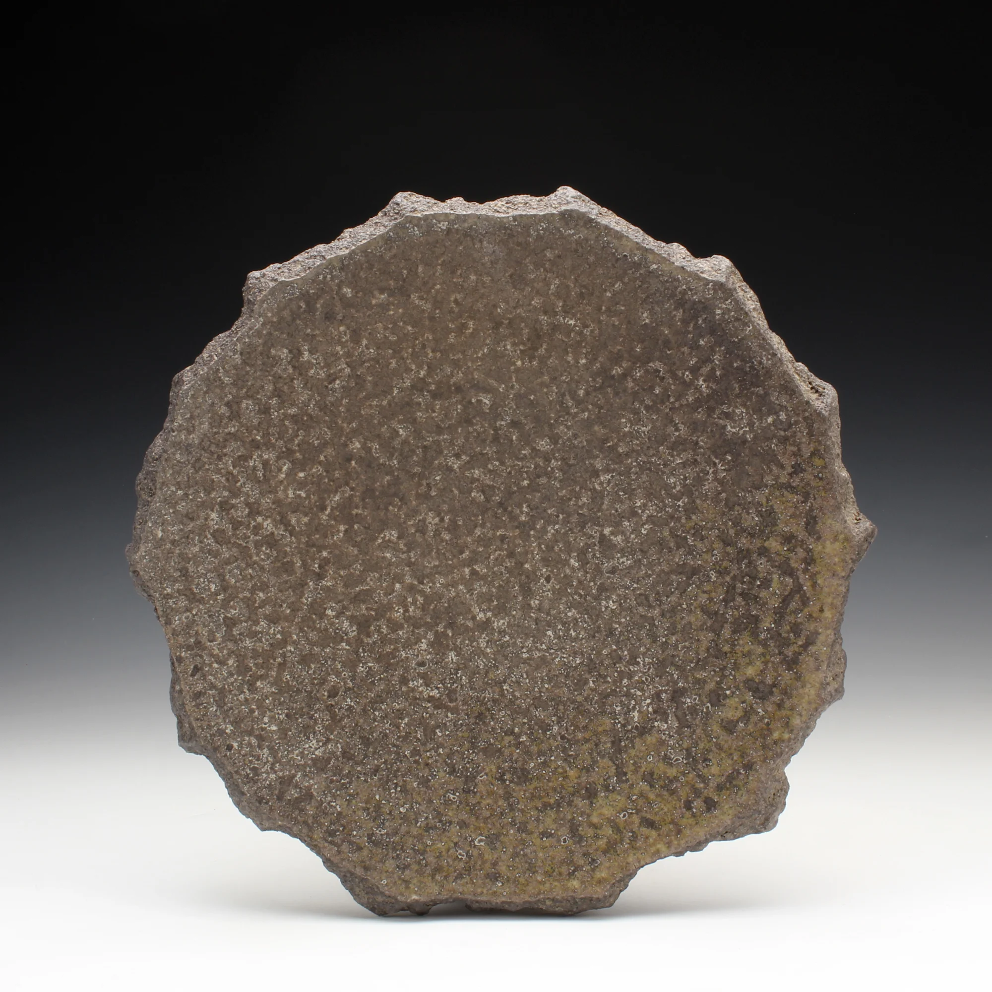 Plate1" x 9" x 9"Wood fired stoneware2016