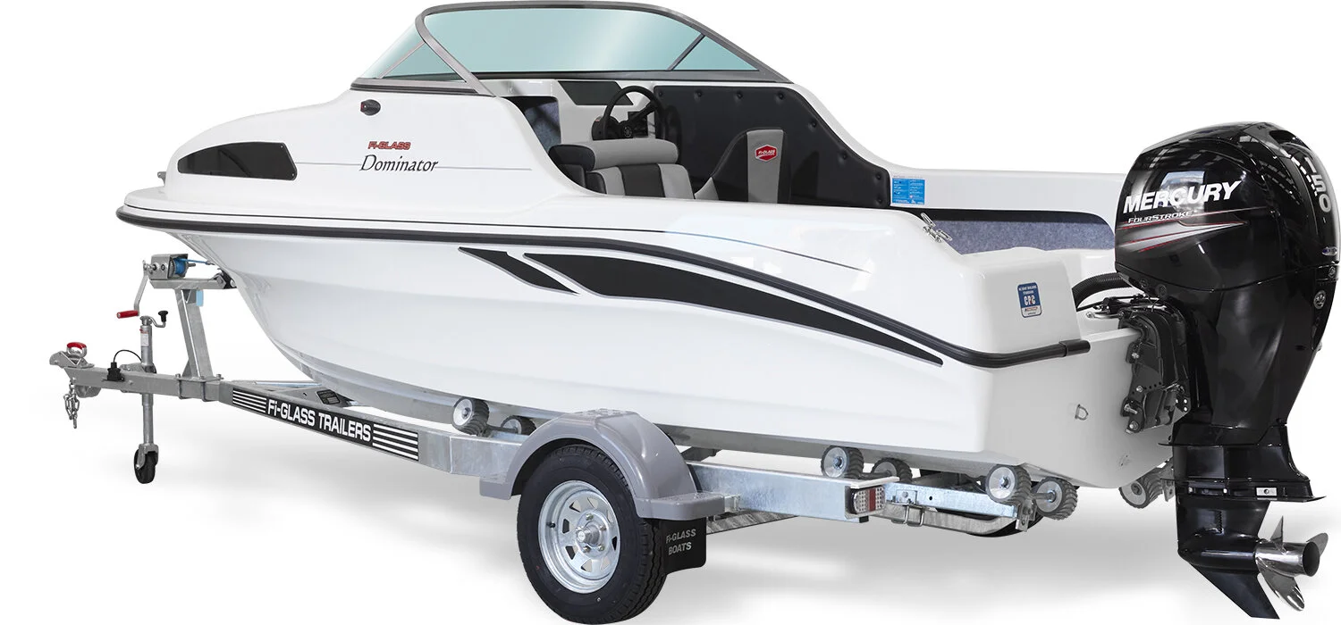 Fi Glass Dominator on trailer