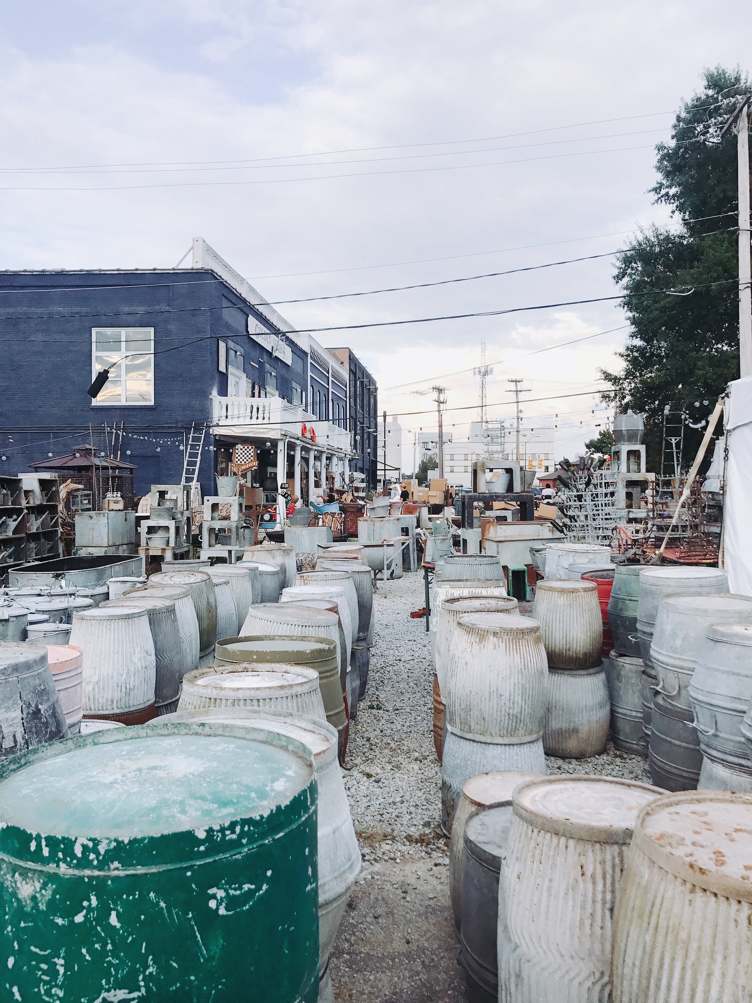 Shopping for French antiques at High Point Market. Traveling to North Carolina to source antique goods from all over the world for Chateau Sonoma. 