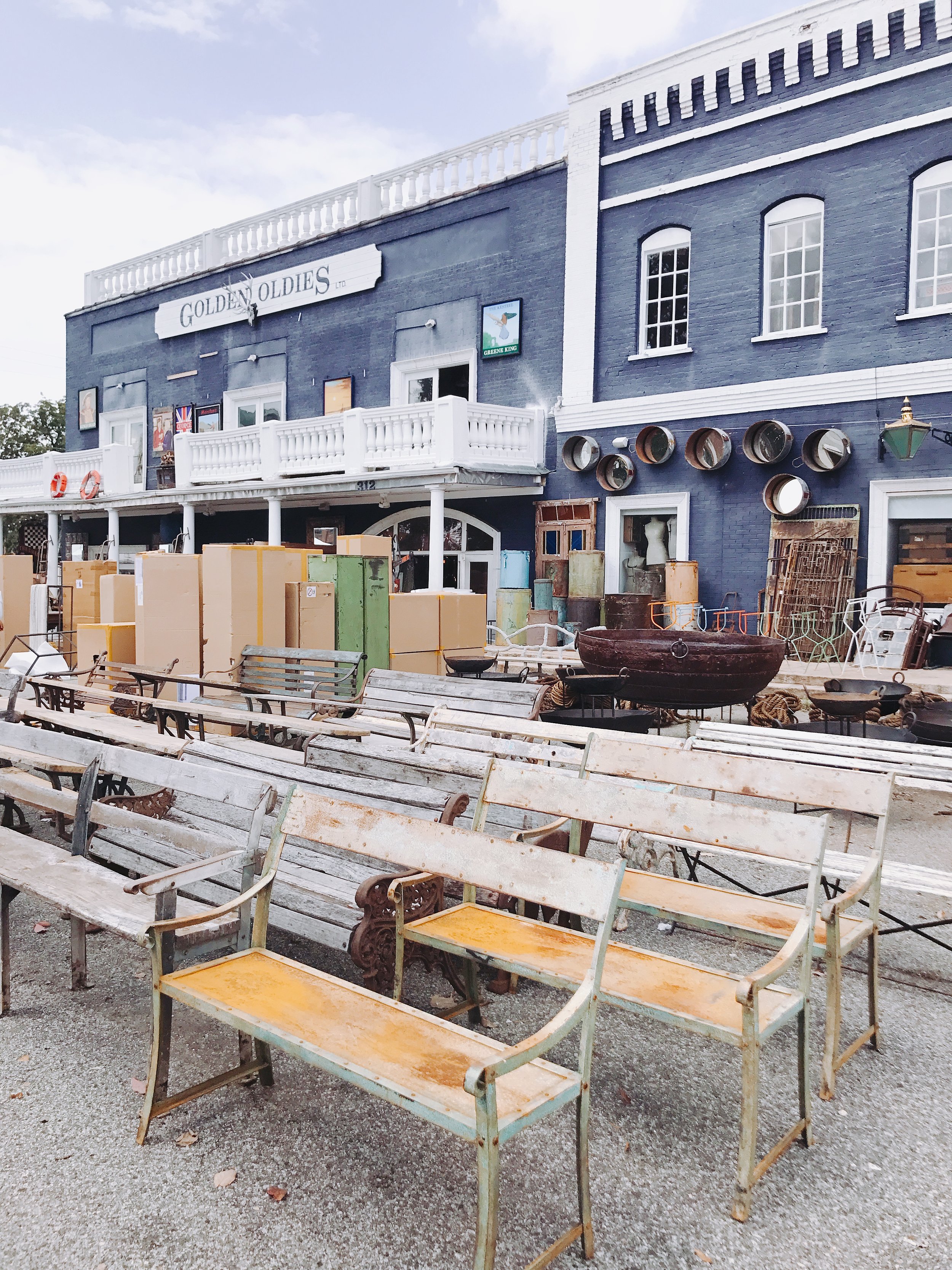 Shopping for French antiques at High Point Market. Traveling to North Carolina to source antique goods from all over the world for Chateau Sonoma. 