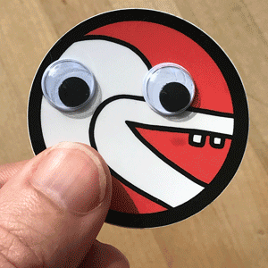 Googly Eyes Duck Lol Vinyl Sticker — Tom DesLongchamp Googly Eyes Duck Lol Vinyl Sticker — Tom DesLongchamp