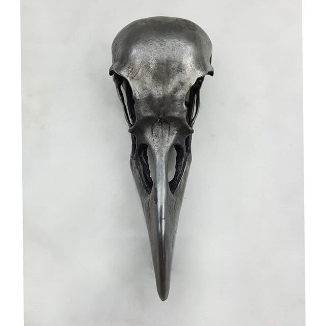 Representing prophecy and insight, the raven is a powerful symbol. Throughout history the raven has been viewed as a psychopomp, a spiritual guide of a living person's soul. I wanted to create a piece that not only embodied this essence but when held