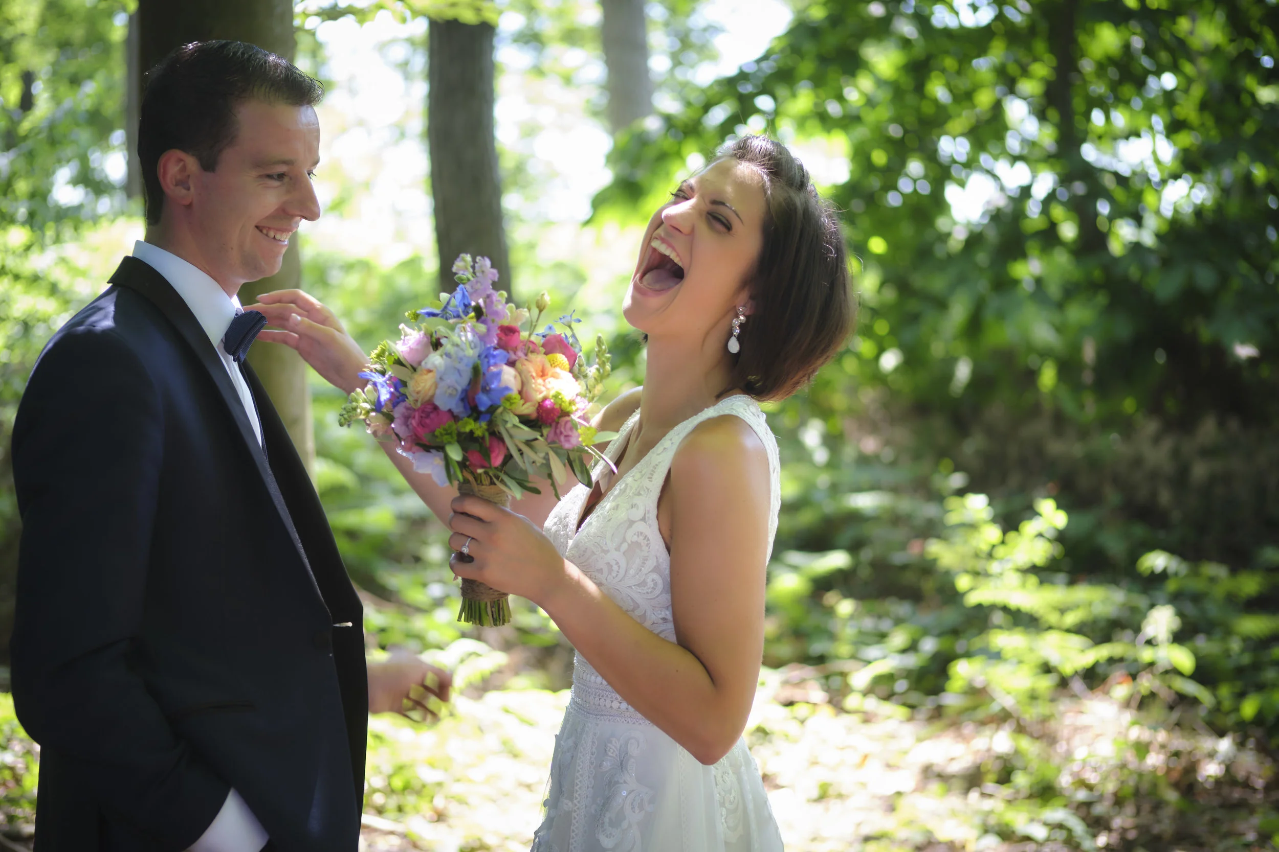 Trouwreportages... er mag al eens gelachen worden !